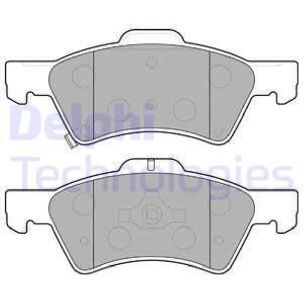 Delphi BremsbeläGe BremsklöTze Vorne FüR Chrysler Voyager Iv Rg 2.8 Crd LP1693-image