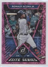 2020 Panini Donruss Elite Series Pink Fireworks Ronald Acuna Jr #E-8 01i1