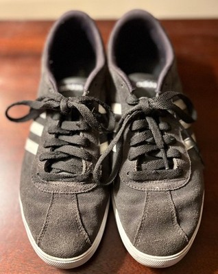Adidas Neo Courtset sneakers in gray suede woman's size 10 gently used #CB1