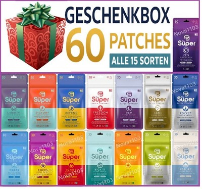 Super Patch Geschenkbox 60 Patches-alle 15 Sorten