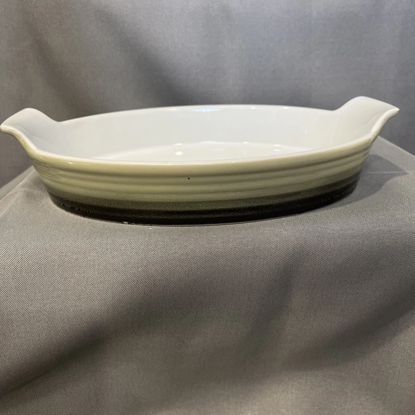 Fabulous Home Oval Ceramic Baking Dish with Handles