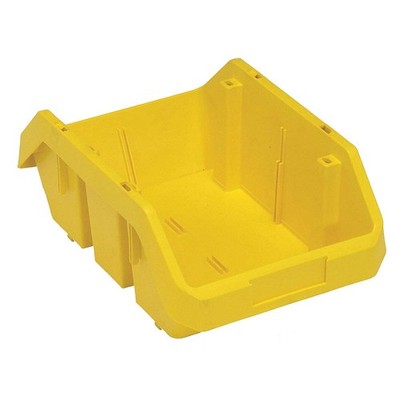 QUANTUM STORAGE SYSTEMS QP1285YL Cross-Stacking Bin,Yellow,PP,5 in 2TB65