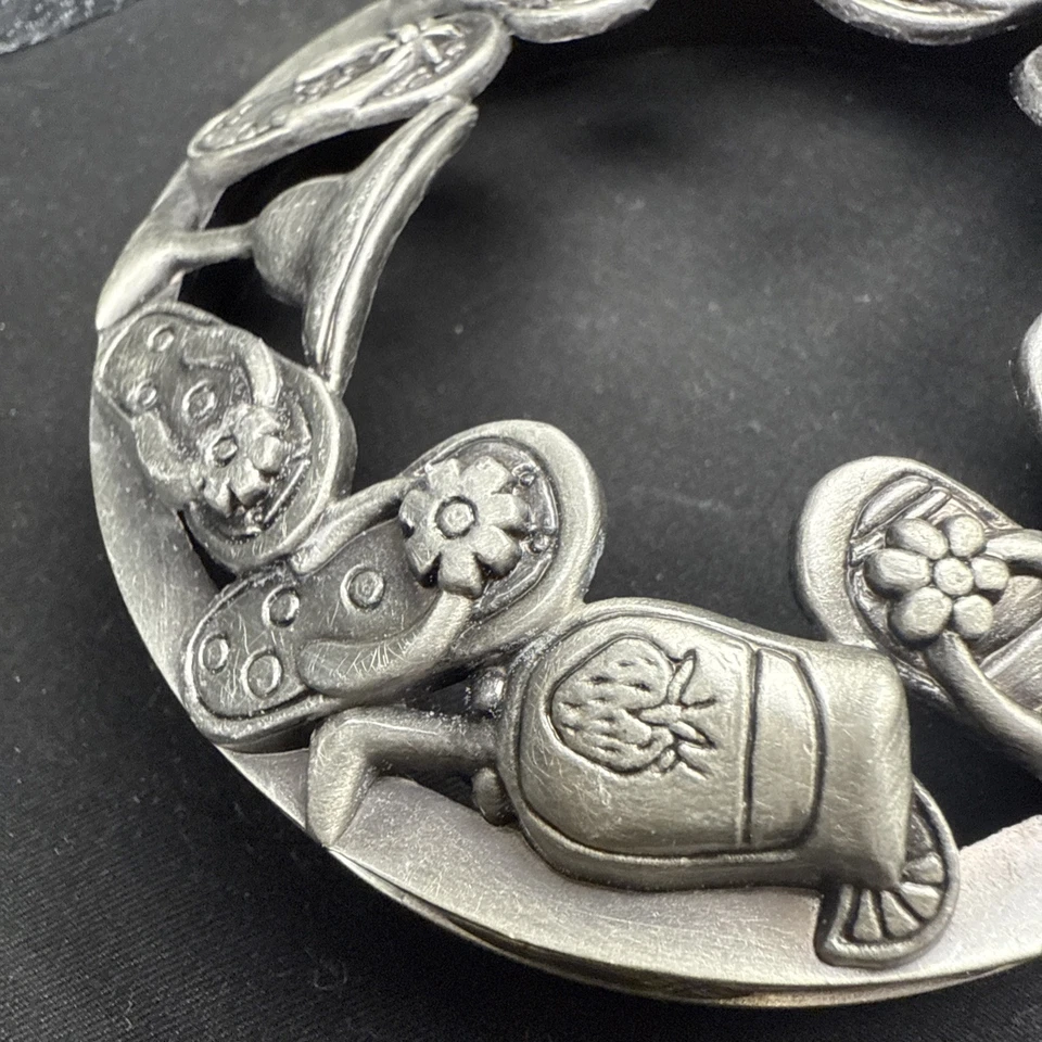 (6) Sandalias de playa flores de otoño con tapa de metal para velas de colección Yankee Foto 3 de 4