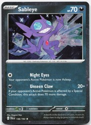 Sableye 136/193 Paldea Evolved (Cosmos Holo)