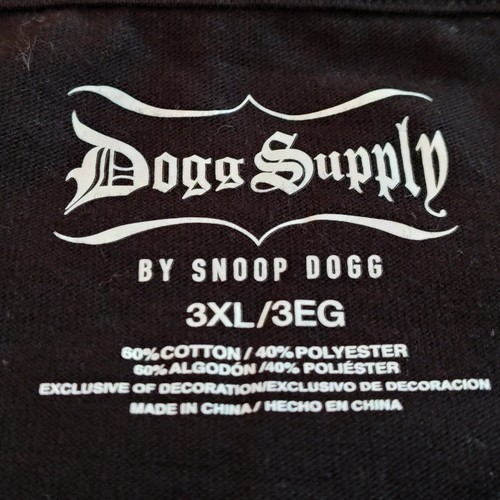 Camiseta Snoop Dogg Para Hombre Talla 3XL/3EG ~ Negra Gráfica Snoop Dogg Nueva con Etiquetas - Imagen 2 de 5
