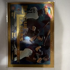 Topps 2002 #346 NL Runs Batted In Leaders League Leaders Sosa Bonds