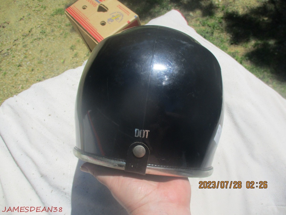 Vintage Duns Full Face Motorcycle Helmet BLACK LGE 7 1/4 | eBay