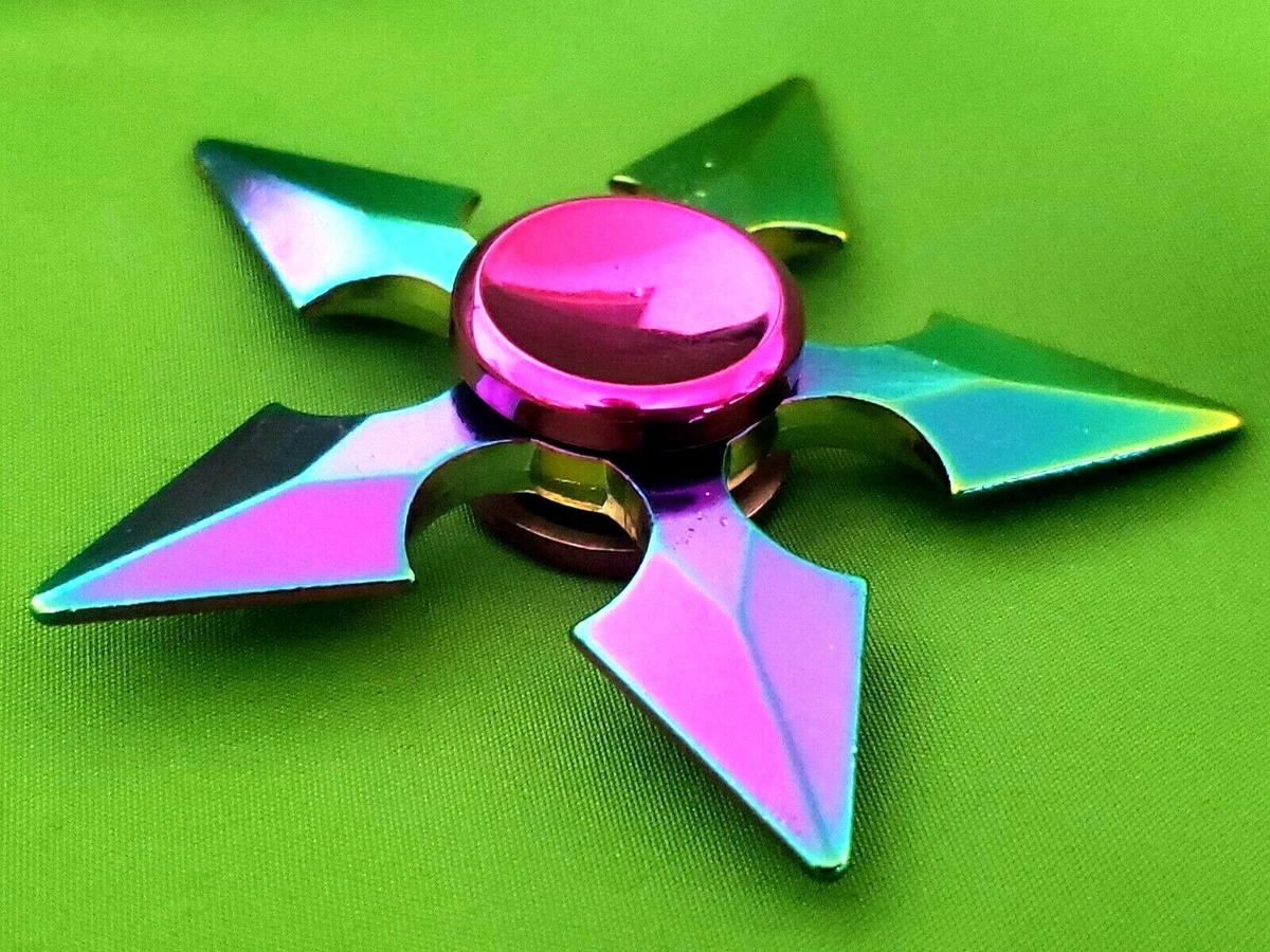 Rainbow Fidget Spinner Arrows Toy All Metal Adults Kids Boys Girls