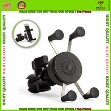 Ram Motorcycle Bike Handlebar Rail Mount X-Grip Holder Cell Mobile Phone Black