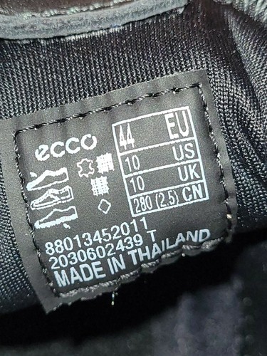 Sneaker da trekking ECCO Multi-Vent Gore-Tex da uomo impermeabili nere taglia a scelta - Foto 11 di 14