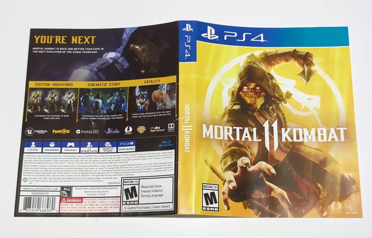 Mortal Kombat 11 - PS4