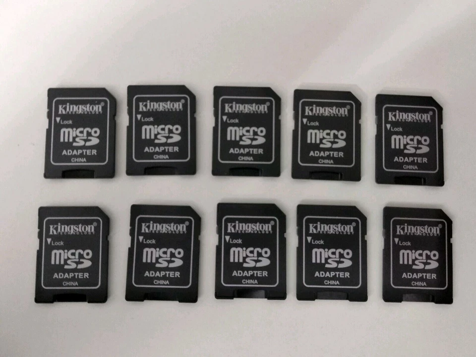 Lotto x1 x3 x5 x10 LETTORE ADATTATORE Kingston x MEMORIA da MICRO a SD - STOCK - Immagine 4 di 4