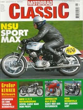 Motorrad Classic Heft 01/2001 - NSU Sport Max, BMW R51/2, Bonneville, Aermacchi