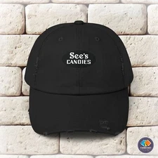 See's Candies Logo Unisex Distressed Cap