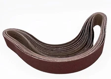 14 PCS 2X42 Sanding Belt, 2 Each of 40 60 80 120 180 240 400 Grit Aluminum Oxide
