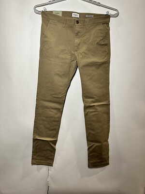 Men's Big & Tall Skinny Fit Chino Pants - Goodfellow & Co Tan 40x36