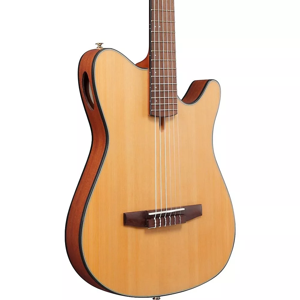 Ibanez FRH10N Sitka Spruce-Sapele Nylon Acoustic-Electric Guitar Natural  Flat 4549763335678