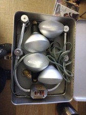 MAYFAIR FLEXMASTER Adjustable Light With Bakelite Handle  Aluminum Case