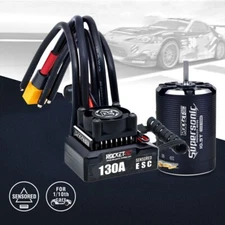 Supersonic Sensored 540 8.5T 10.5T 13.5T Brushless Motor 130A ESC for RC Car
