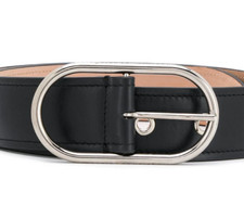 Stunning Long Oval Shape In 925 Sterling Silver Simple Luxury Men's Belt Buckle