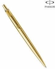 PARKER JOTTER GOLD BALLPOINT PEN GT BLUE INK WITH A GIFT BOX