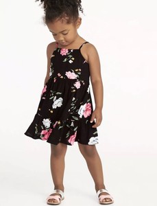 old navy black floral dress
