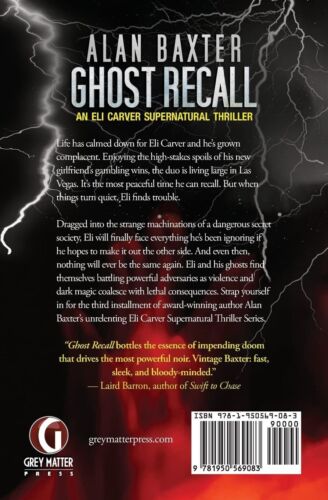 Ghost Recall: An Eli Carver Supernatural Thriller - Book 3 - Alan Baxter Book - Picture 2 of 2