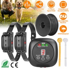 Pet Dog Fence Containment System Training Collars Rechargeable Shock Collar IPX8