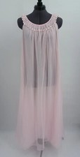 Vintage 60s Pink Nylon Nightgown