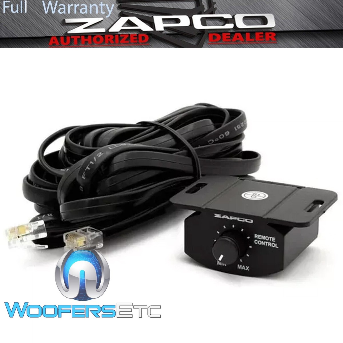 ZAPCO ST-BR REMOTE KNOB FOR ST-6X-SQ-III, ST-XM-III, ST-5B, ST-1B  AMPLIFIERS NEW