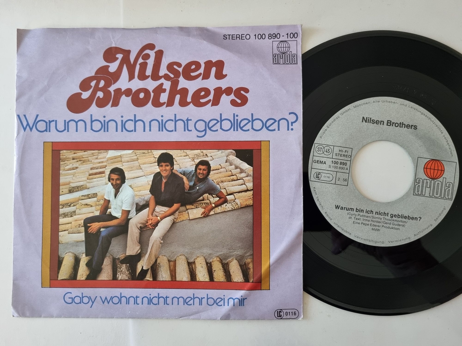 Nilsen Brothers - Warum bin ich nicht geblieben? 7'' Vinyl Germany