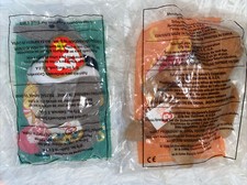 1993 Ty Teenie Beanie Baby BONGO the Monkey 2 McDonalds  ANTSY - New Sealed
