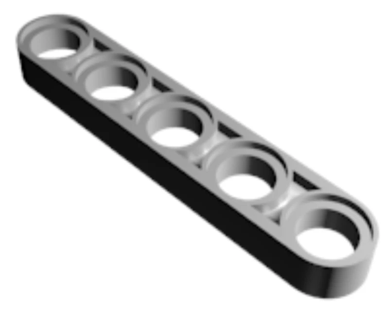 NEW pack of 100 LEGO part 32017: Technic, Liftarm Thin 1 x 5 (Small Half Beam)! - Image 2 of 2