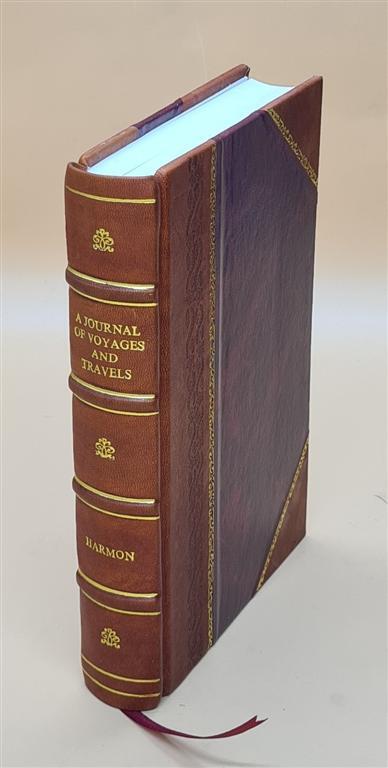 Leather Bound Journal of Voyages and Travels in North America