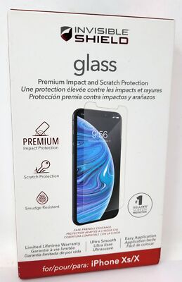 Zagg Glass Premium Screen Protector for iPhone X / iPhone Xs