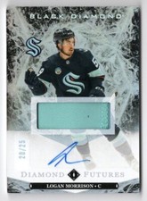 2024-25 Black Diamond Diamond Futures Autograph Patch #BDF-ML Logan Morrison /25