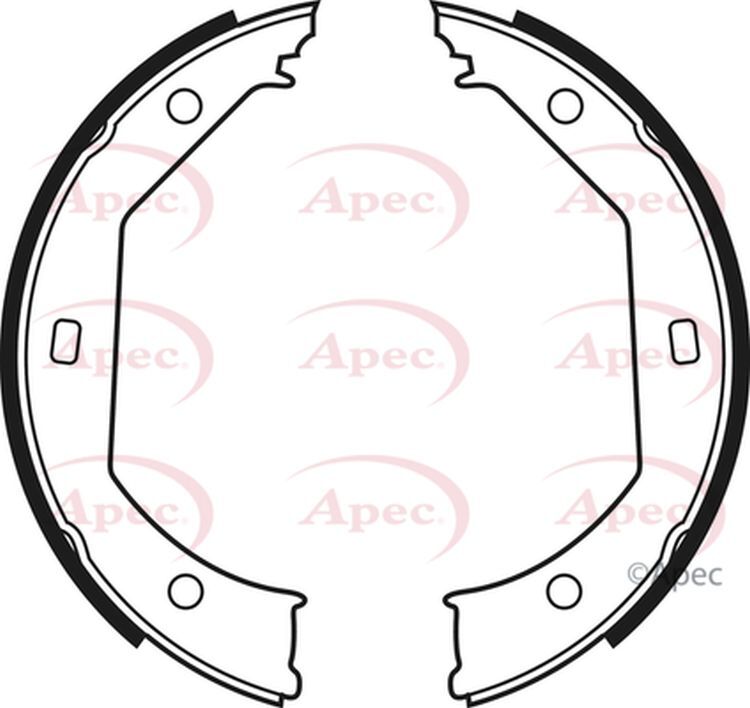 Apec Brake Shoes Rear 34411163988 34416761292 5028906023652 SHU594