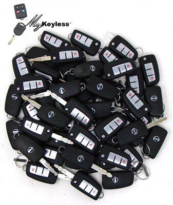 #ad Lot of 50 OEM Nissan Rogue Keyless Entry Flip Key Remotes Used Bulk CWTWB1G767 $249.95