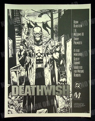 Deathwish DC Comics Milestone Media 1994 Trade Print Magazine Ad Poster ADVERT