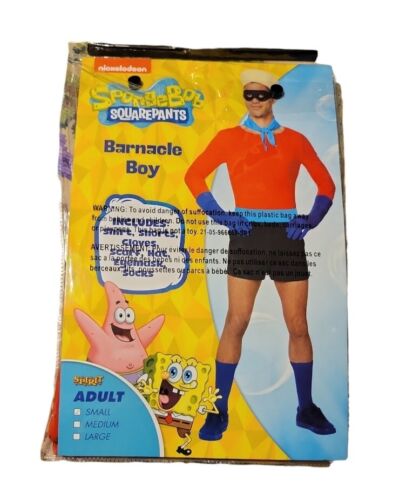 Barnacle Boy Spongebob Squarepants Adult Mens Small Halloween Spirit Costume - 第 1/1 張圖片