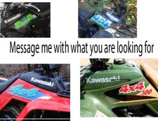 1989 - 2006 Kawasaki Bayou 300 4x4 Decal Graphics Emblem Marks Kit 1989 - 2006 Kawasaki Bayou 300 4x4 Decal Graphics Emblem Marks Kit