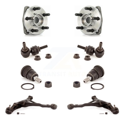 Front Bearing Lower Arm Upper Ball Joint Outer Tie Rod Link Kit (8Pc) For Dodge