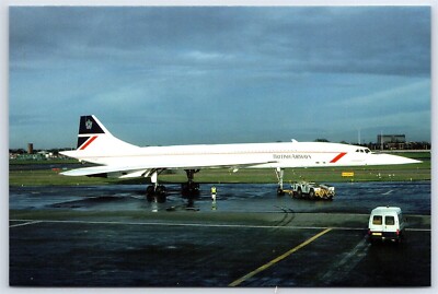 Aviation Postcard British Airways Airlines Concorde BAC G-BOAA EV12