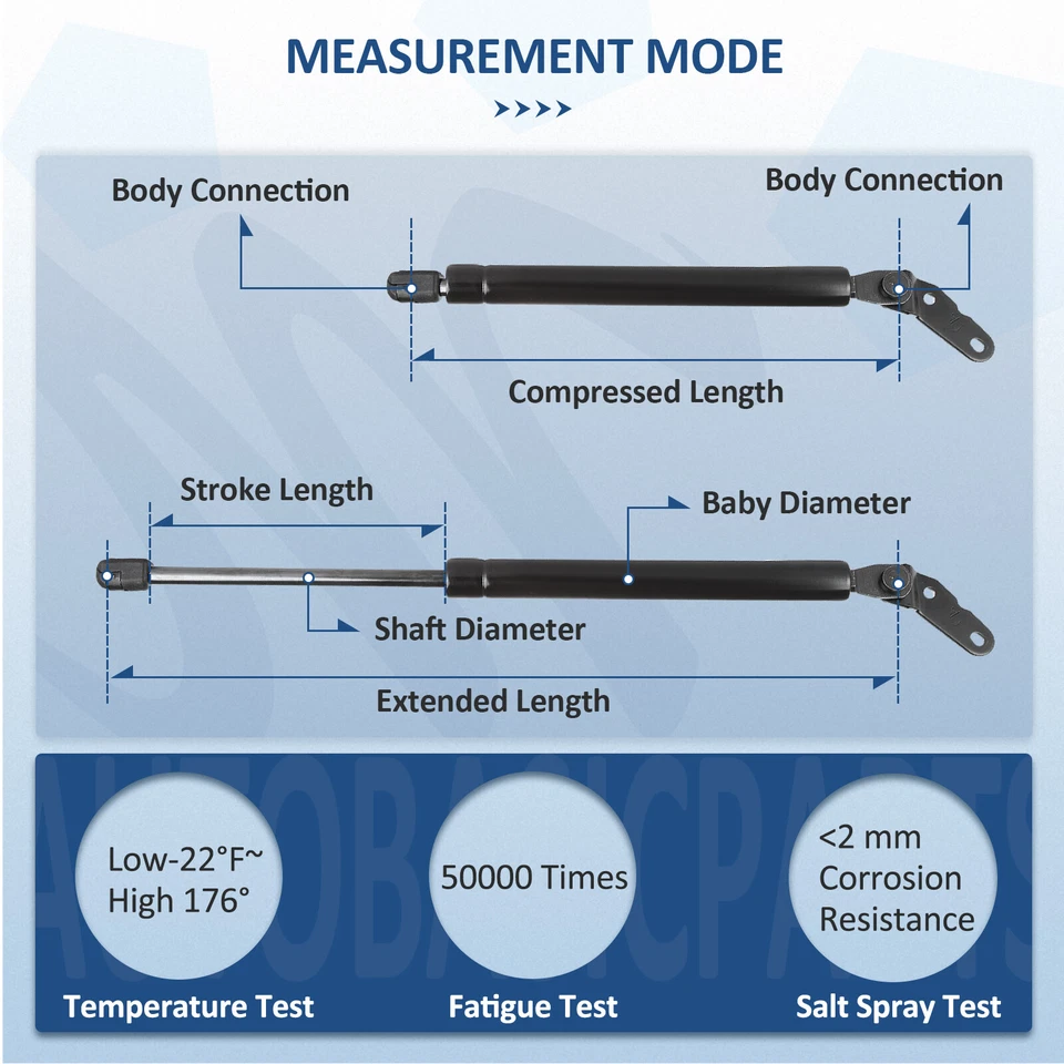 For 2000-2005 Toyota Celica Qty 2 Rear Hatch Tailgate Lift Supports Shock Struts Foto 4 de 4