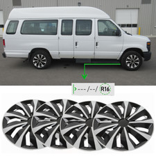 Cubiertas de rueda de 16" tapacubos llanta de acero para R16 para Ford E250 E150 E350 E450