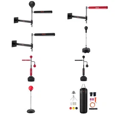 Wall Mount Boxing Spinning Bar Adjustable Reflex Speed Trainer with Ball