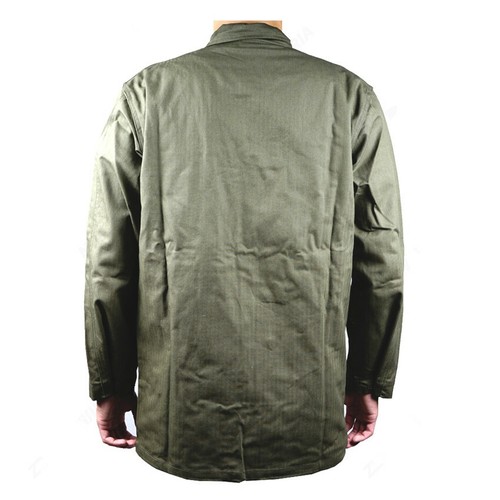 WWII WW2 US Army HBT PURE COTTON COAT OUTDOOR UNIFORMS JACKET Army Green - Picture 3 of 8