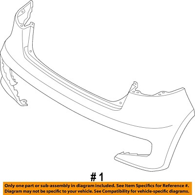 KIA OEM 15-17 Rio Rear Bumper-Cover 866111W700 | eBay