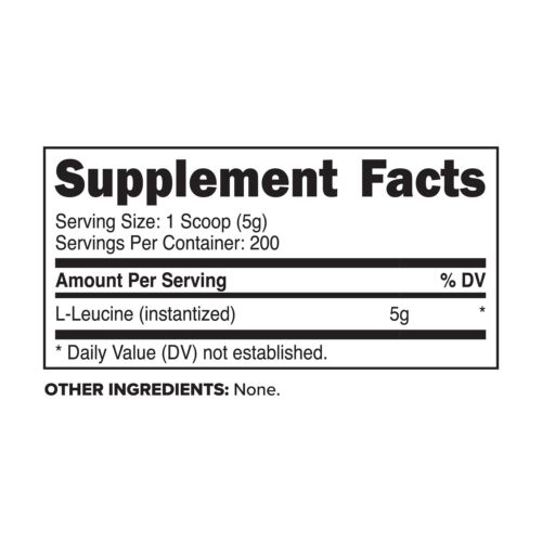 PrimaForce L-Leucine Powder 1000 Gram (1 KG) Dietary Supplement - Picture 2 of 4