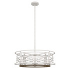 Hunter Langwood 4-Light Chandelier in Distressed White